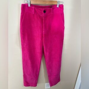 Another Label Pants Made in Italy Corduroy Pink Straight Leg  size 4 small
